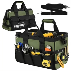 Heavy Duty Tool Bag 15 Inch 16 Pocket Portable Box Storage