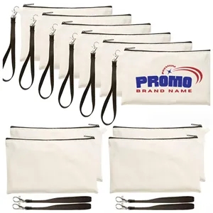 Canvas Multipurpose Cosmetic Pencil Bag