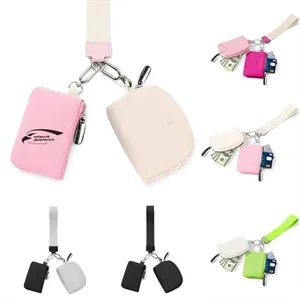 Portable Keychain Wallet Women Detachable Mini Zipper