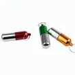 Aluminum Capsule Keychain Pillbox | https://www.bestnamebadges.com