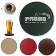 PU Leather Round Coasters Waterproof Heat Resistant | https://www.bestnamebadges.com