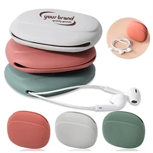 Portable Charging Cable Case Silicone Earphone Storage Bag