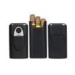 Leather Cigar Travel Box Set Gift W/ Cutter For Men | https://www.bestnamebadges.com