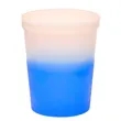 16 oz USA Made Two-Tone Color Changing Stadium Cups BPA Free | https://www.bestnamebadges.com