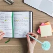 Cute Fluffy Pompom Metal Ballpoint Pen | https://www.bestnamebadges.com