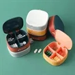 Portable 4-Compartment Pill Box | https://www.bestnamebadges.com
