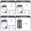 Compressible Foldable Travel Storage Bag Set (4 Pieces) | https://www.bestnamebadges.com