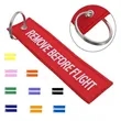 2-Sided Embroidery Luggage Keychain Tag | https://www.bestnamebadges.com