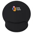 Crest Non-Slip Mouse Pad with Foam Wrist Rest | https://www.bestnamebadges.com