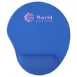 Wave Non-Slip Mouse Pad with Gel Wrist Rest | https://www.bestnamebadges.com