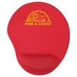 Wave Non-Slip Mouse Pad with Gel Wrist Rest | https://www.bestnamebadges.com