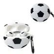 Silicone Soccer Earbuds Case with Keyring | https://www.bestnamebadges.com