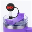 Silicone Straw Topper | https://www.bestnamebadges.com