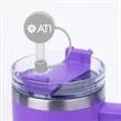 Silicone Straw Topper | https://www.bestnamebadges.com