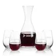 Barham Carafe & Boston Stemless Wine | https://www.bestnamebadges.com