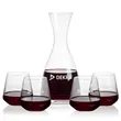 Barham Carafe & Cannes Stemless Wine | https://www.bestnamebadges.com