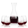 Barham Carafe & Edderton Stemless Wine | https://www.bestnamebadges.com