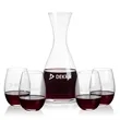 Barham Carafe & Laurent Stemless Wine | https://www.bestnamebadges.com