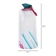 Foldable Water Bottle | https://www.bestnamebadges.com