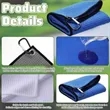 Microfiber Golf Towel With Clip | https://www.bestnamebadges.com