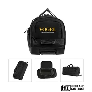 Highland Tactical® Squad Rolling Duffel Bag | https://www.bestnamebadges.com