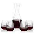 Barham Carafe & Cannes Stemless Wine | https://www.bestnamebadges.com