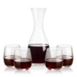 Barham Carafe & Crestview Stemless Wine | https://www.bestnamebadges.com