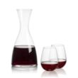 Barham Carafe & Edderton Stemless Wine | https://www.bestnamebadges.com