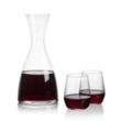 Barham Carafe & Germain Stemless Wine | https://www.bestnamebadges.com