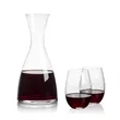 Barham Carafe & Laurent Stemless Wine | https://www.bestnamebadges.com