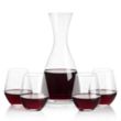Barham Carafe & Reina Stemless Wine | https://www.bestnamebadges.com