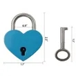 Heart Shaped Padlock | https://www.bestnamebadges.com