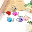 Heart Shaped Padlock | https://www.bestnamebadges.com