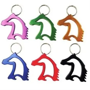Horse Head Bottle Opener Keychain