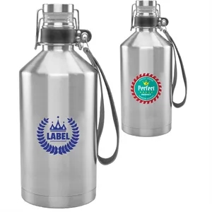 64 Oz Stainless Steel Canteen Growlers | https://www.bestnamebadges.com