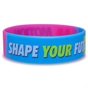 3/4 Inch Full Color Printed Wristbands | https://www.bestnamebadges.com