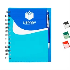 Classic Spiral Notebook w/ Custom Logo | https://www.bestnamebadges.com