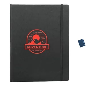 Hardcover Notebook w/ Matching Close strap | https://www.bestnamebadges.com