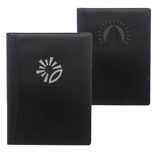 Leather Portfolio Journal W/ Notepad & Calculator | https://www.bestnamebadges.com