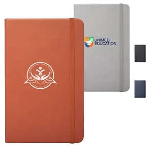 Barrington Hardcover Journal Notebook w/ Band | https://www.bestnamebadges.com
