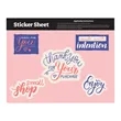 Sticker Sheet 5.5" x 7" Custom Shapes | https://www.bestnamebadges.com