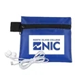 ZipTune Mobile Tech Earbud Kit in Zipper Pouch | https://www.bestnamebadges.com