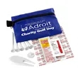 14 Piece Golf Kit Components inserted into Zipper Pack | https://www.bestnamebadges.com