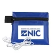 ZipTune Mobile Tech Earbud Kit in Zipper Pouch | https://www.bestnamebadges.com