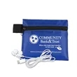 ZipTune Mobile Tech Earbud Kit in Zipper Pouch | https://www.bestnamebadges.com