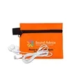 ZipTune Mobile Tech Earbud Kit in Zipper Pouch | https://www.bestnamebadges.com