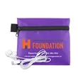 ZipTune Mobile Tech Earbud Kit in Zipper Pouch | https://www.bestnamebadges.com