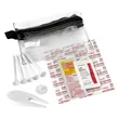 14 Piece Golf Kit Components inserted into Zipper Pack | https://www.bestnamebadges.com