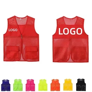 Supermarket Clerk Volunteer Advertising Vest Work Clothes