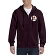 Gildan® Adult Full Zip Hooded Sweatshirt | https://www.bestnamebadges.com
